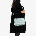 Bottega Veneta Spearmint Nappa Maxi Intreccio Padded Cassette Crossbody Bag