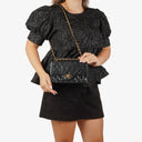Chanel Vintage Small Classic Double Flap Bag Black Quilted Lambskin &nbsp;24K Gold-Plated Hardware