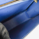Louis Vuitton Malesherbes Blue Epi Leather Handbag