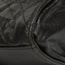 Chanel Black Quilted Crumpled Grained Calfskin Jumbo CC Crave Flap Bag
