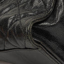 Chanel Black Quilted Crumpled Grained Calfskin Jumbo CC Crave Flap Bag