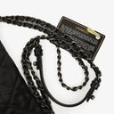 Chanel Black Quilted Crumpled Grained Calfskin Jumbo CC Crave Flap Bag