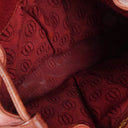 Cartier Must De Cartier Burgundy Leather Bucket Bag