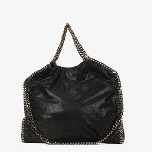 Stella McCartney Black Falabella Tote Vegan Shaggy Deer