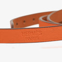 Hermès Swift Orange Behapi Double Tour Bracelet