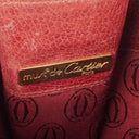 Cartier Must De Cartier Burgundy Leather Bucket Bag