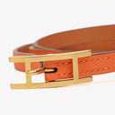 Hermès Swift Orange Behapi Double Tour Bracelet