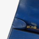 Louis Vuitton Malesherbes Blue Epi Leather Handbag