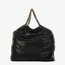 Stella McCartney Black Falabella Tote Vegan Shaggy Deer