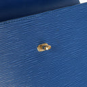 Louis Vuitton Malesherbes Blue Epi Leather Handbag