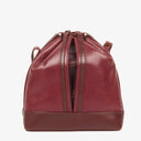 Cartier Must De Cartier Burgundy Leather Bucket Bag
