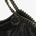 Stella McCartney Black Falabella Tote Vegan Shaggy Deer