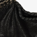 Stella McCartney Black Falabella Tote Vegan Shaggy Deer