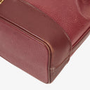 Cartier Must De Cartier Burgundy Leather Bucket Bag