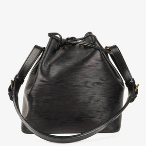 Louis Vuitton Petit Noe Black EPI Leather Shoulder Bag