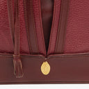 Cartier Must De Cartier Burgundy Leather Bucket Bag