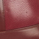 Cartier Must De Cartier Burgundy Leather Bucket Bag