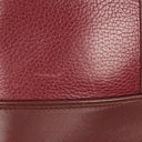 Cartier Must De Cartier Burgundy Leather Bucket Bag