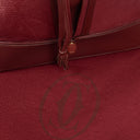Cartier Must De Cartier Burgundy Leather Bucket Bag