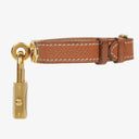 Hermes Kelly Brown Courchevel Leather Gold Plated Watch