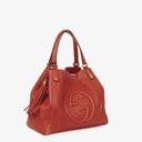 Gucci Soho Red Pebled Leather Shoulder Bag