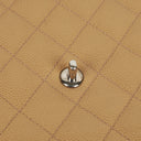 Chanel Beige Caviar Quilted Jumbo Kelly Flap Bag