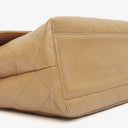 Chanel Beige Caviar Quilted Jumbo Kelly Flap Bag