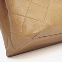 Chanel Beige Caviar Quilted Jumbo Kelly Flap Bag