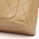 Chanel Beige Caviar Quilted Jumbo Kelly Flap Bag