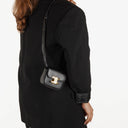 Celine Mini Triomphe Black Shiny Calfskin Shoulder/Crossbody Bag