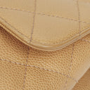 Chanel Beige Caviar Quilted Jumbo Kelly Flap Bag