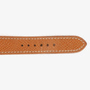 Hermes Heure H 25mm Stainless Steel and Brown Leather Quartz Watch