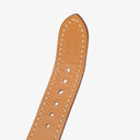 Hermes Heure H 25mm Stainless Steel and Brown Leather Quartz Watch