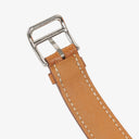 Hermes Heure H 25mm Stainless Steel and Brown Leather Quartz Watch