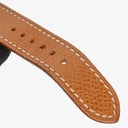 Hermes Heure H 25mm Stainless Steel and Brown Leather Quartz Watch