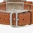 Hermes Heure H 25mm Stainless Steel and Brown Leather Quartz Watch