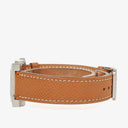 Hermes Heure H 25mm Stainless Steel and Brown Leather Quartz Watch