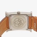Hermes Heure H 25mm Stainless Steel and Brown Leather Quartz Watch