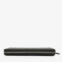 Chanel Black Caviar Quilted Large Gusset Zip Around Wallet