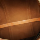 Celine Vintage Macadam Triomphe Brown Travel Bag