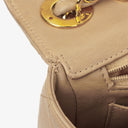 Chanel Jumbo CC Classic Single Flap Maxi Logo Bag Beige Quilted Lambskin 24K Gold-Plated Hardware