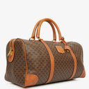 Celine Vintage Macadam Triomphe Brown Travel Bag