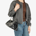 Chanel Reissue Accordion Black Quilted Patent Leather Flap Bag