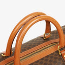 Celine Vintage Macadam Triomphe Brown Travel Bag