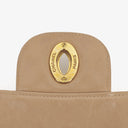 Chanel Jumbo CC Classic Single Flap Maxi Logo Bag Beige Quilted Lambskin 24K Gold-Plated Hardware