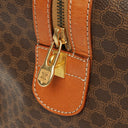 Celine Vintage Macadam Triomphe Brown Travel Bag