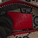 Gucci GG Multicolour Beige/Navy Monogram Canvas Belt Bag