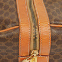 Celine Vintage Macadam Triomphe Brown Travel Bag