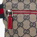 Gucci GG Multicolour Beige/Navy Monogram Canvas Belt Bag