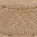Chanel Jumbo CC Classic Single Flap Maxi Logo Bag Beige Quilted Lambskin 24K Gold-Plated Hardware